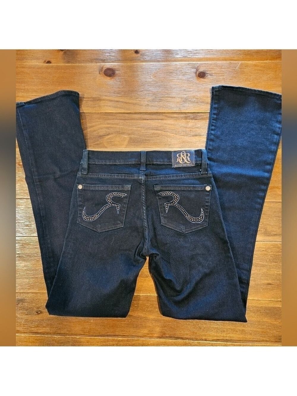 ROCK & REPUBLIC KASANDRA BOOT CUT COMFORT & STRETCH DENIM JEANS SIZE 2